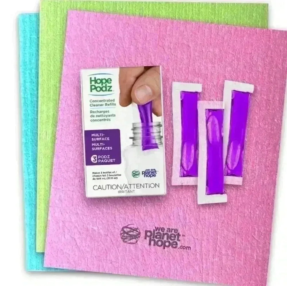 HopePodz All-Surface Liquid Concentrate (3 Podz and 3 HopeTowelz)
